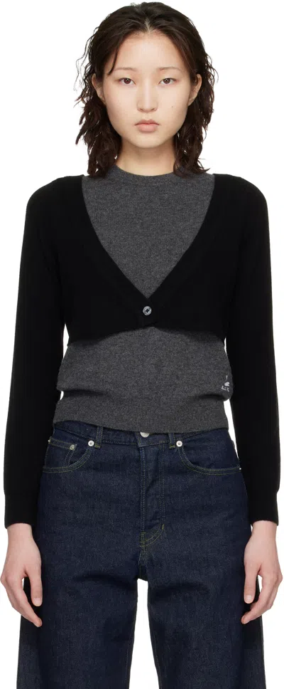 B.b. Wallace Gray & Black Dine Sweater
