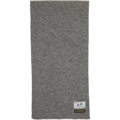 B.b. Wallace Gray Francis Scarf In Flannel Grey