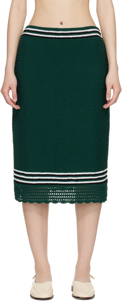 B.b. Wallace Green Kienholz Midi Skirt