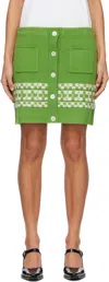 B.b. Wallace Green Miller Miniskirt