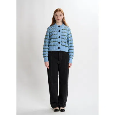 B.b. Wallace Bb Wallace Sherman Cardigan In Blue