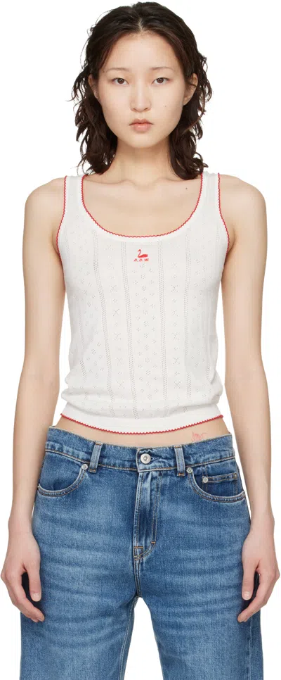 B.b. Wallace White Walker Tank Top In Neutral