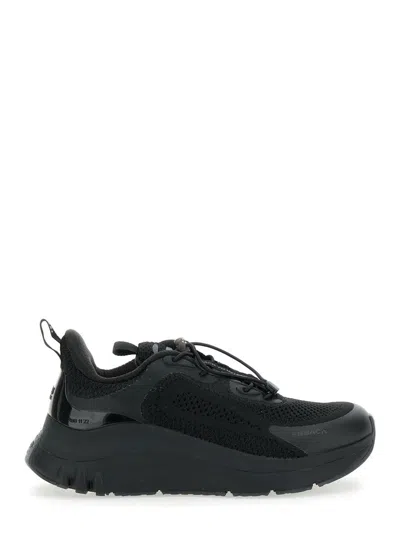 Bback 'pro Dynamic' Black Sneakers With Extra Cushioning Sole In Tech Fabric Unisex