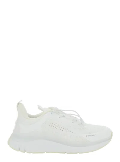 Bback 'pro Dynamic' White Sneakers With Extra Cushioning Sole In Tech Fabric Unisex