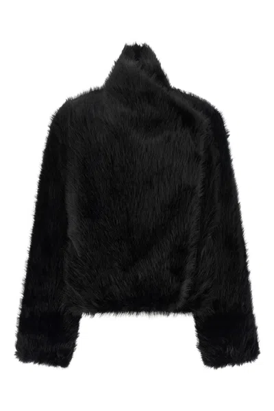 Bbcouture 'jackie First' Eco-fur Coat In Black