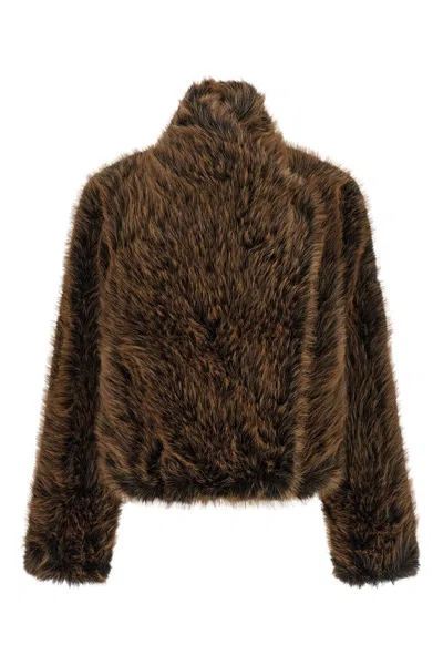 Bbcouture 'susan First' Eco-fur Coat In Brown