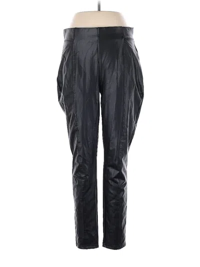 Pre-owned Bbj Los Angeles Faux Leather Pants In Black