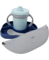 Bbluv Set Silicone Baby Feeding Set Baby Gear In Navy