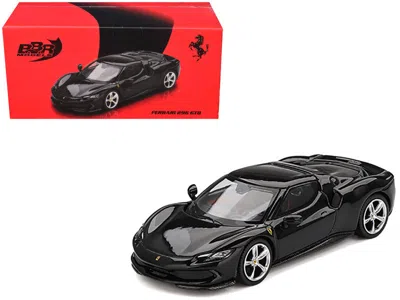 Bbr Ferrari 296 Gtb Nero Daytona Black 1/64 Diecast Model Car By  In Multi