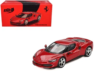 Bbr Ferrari 296 Gtb Rosso Imola Red 1/64 Diecast Model Car By