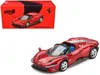 Bbr Ferrari Daytona Sp3 Rosso Imola Red With Blue Interior 1/64 Diecast Model Car By  In Red