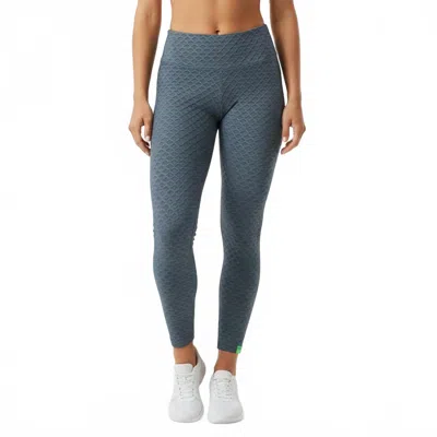 Bbrazil Clothing Diamond Weave Jacquard Long Leggings In Space Grey In Multi