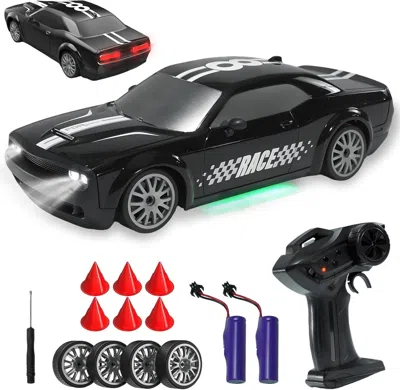Bbtee 1:20 Rc Drift Car - 2.4g Drifting Car With Dual Tire System & Led Lights, 20+km/h, 50-minute Playtim