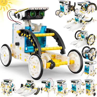 Bbtee 13-in-1 Solar Power Robots Creation Toy, Educational Experiment Diy Robotics Kit, Science Toy Solar 