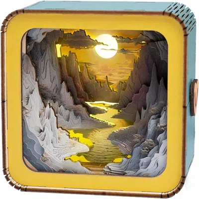 Bbtee 3d Puzzle Nightlight-diy Led Light 3d Cave Wooden Puzzle-art Lamp And Craft Kits For Kids And Adults
