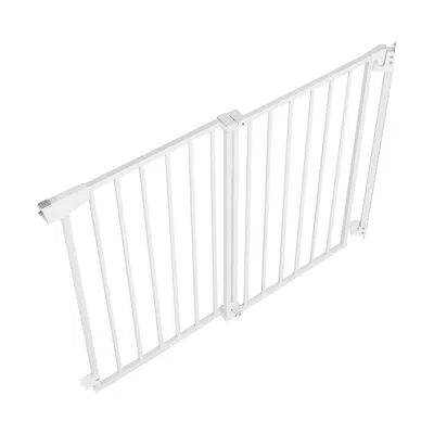Bbtee Baby Gate For Stairs, 28-43 In Adjustable Width, 30 In High Dog Gate, No Bottom Bar, One-handed Oper