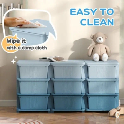 Bbtee Clothes Storage/toy Cubby Storage In Blue