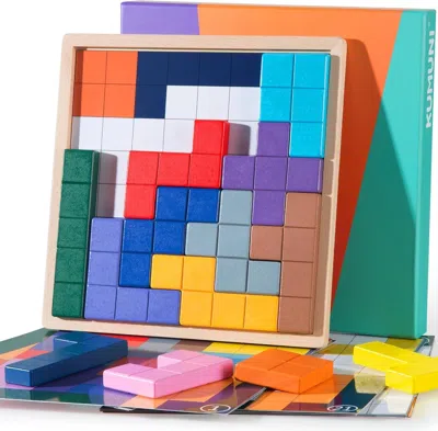 Bbtee Dementia Products For Elderly, Wooden Tiles Matching Game With 40 Templates, Dementia Activities For