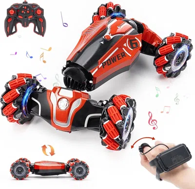 Bbtee Gesture Sensing Rc Stunt Car, 4wd Drive Watch Remote-controlled Vehicle, Bidirectional Drifting Off-