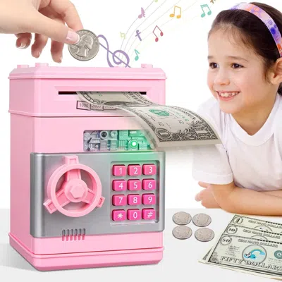 Bbtee Kids Piggy Bank For Girls - Toys For 5 6 7 8 9 10 Year Old Girl Birthday Gifts - Electronic Piggy Ba