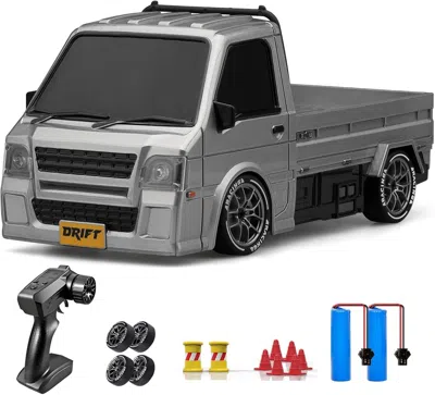 Bbtee Rc Drift Car, 1:24 Remote Control Car, 20km/h 4wd Drift Rc Truck With Lights, Extra Racing Tires, Hi