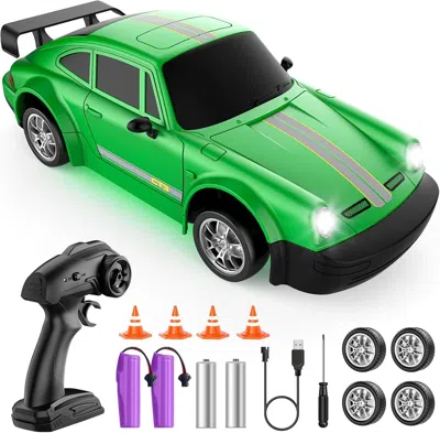 Bbtee Rc Drift Car, 1:24 Scale Remote Control Car With Led Lights, 20km/h 4wd High Speed Rc Cars, Racing A
