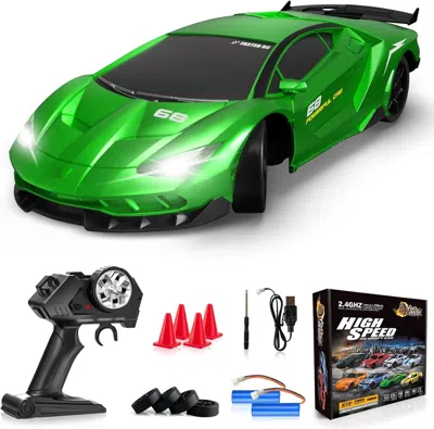 Bbtee Rc Drift Remote Control Car 2.4ghz 1/24 4wd 15km/h High Speed Racing Sport With Led Lights Drifting 