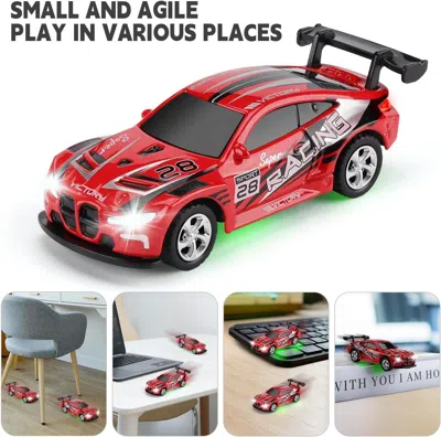 Bbtee Rc Toy Cars For Boys Kids Adults, 2.4ghz App Remote Control Car With Lights And 3 Speed Modes, 1/64 