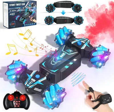 Bbtee Remote Control Car Hand Controlled Gesture Rc Stunt Car With Spray & Lights & Music For Kids 6-13 Ye