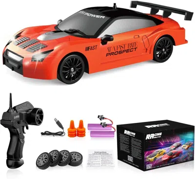 Bbtee Remote Control Car Rc Drift Car 2.4ghz 1:24 Scale 4wd 15km/h High Speed Model Vehicle With Led Light