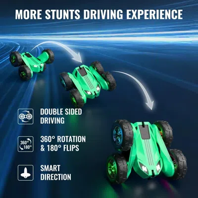 Bbtee Remote Control Car, Rechargeable Rc Cars & Remote Controller - 20km/h Double Sided 360° Rotation Stu