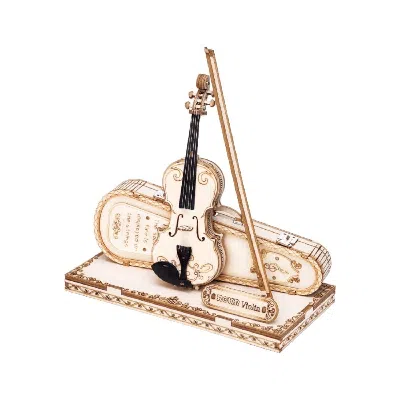 Bbtee Wooden 3d Puzzles For Adults Violin, Musical Instrument Model Kit 3d Puzzles For Teens And Kids To B