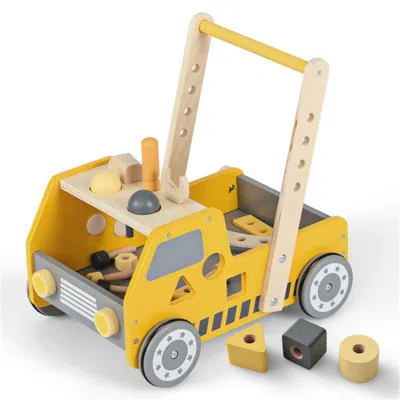 Bbtee Wooden Baby Walker With Multi-fun Tool Bench
