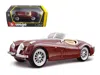 Bburago 1951 Jaguar Xk 120 Roadster Burgundy 1/24 Diecast Model Car By