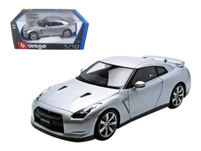 Bburago 2009 Nissan Gt-r R35 Silver 1/18 Diecast Model Car By  In Gray