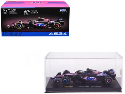 Bburago Alpine A524 #10 Pierre Gasly "bwt" "formula One F1 World Championship" (2024) With Driver Figure And In Black