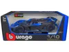 Bburago Bugatti Bolide Blue And Carbon Gray 1/18 Diecast Model Car By