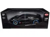 Bburago Bugatti Divo Carbon Fiber With Blue Accents "carbon Series -  50th Anniversary" 1/18 Diecast  In Black
