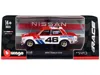 Bburago Datsun 510 #46 John Morton Red And White "bre (brock Racing Enterprises)" "race" Series 1/43 Diecast