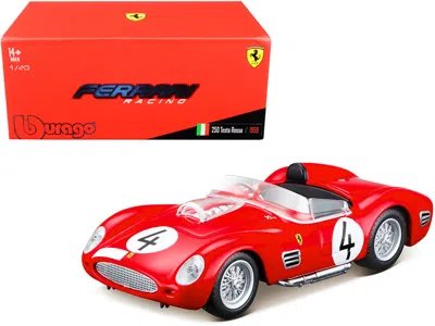 Bburago Ferrari 250 Testa Rossa #4 P. Hill - O. Gendebien Nurburgring 1000km (1959) 1/43 Diecast Model Car B In Red