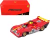 Bburago Ferrari 312p #85 Jacky Ickx - Mario Andretti 6 Hours Of Watkins Glen (1972) 1/43 Diecast Model Car B In Red