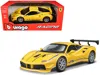 Bburago Ferrari 488 Challenge #25 Yellow With Blue Stripes "ferrari Racing" 1/24 Diecast Model Car By Bburag In Yellow