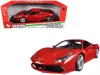 Bburago Ferrari 488 Gtb Red 1/18 Diecast Model Car By  In Red