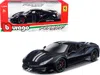 Bburago Ferrari 488 Pista Dark Blue Metallic With Silver Stripes 1/24 Diecast Model Car By  In Black
