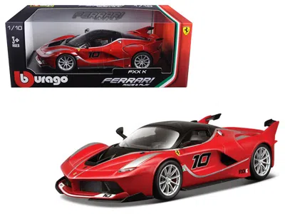 Bburago Ferrari Fxx-k #10 Red 1/18 Diecast Model Car By