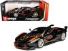 Bburago Ferrari Fxx-k #5 Fu Songyang Black With Gray Top And Orange Stripes 1/18 Diecast Model Car By Bburag