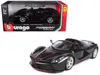 Bburago Ferrari Laferrari F70 Aperta Black 1/24 Diecast Model Car By