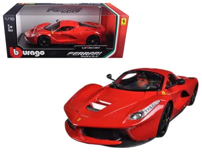 Bburago Ferrari Laferrari F70 Red With Black Wheels 1/18 Diecast Model Car By