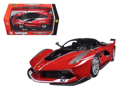 Bburago Ferrari Racing Fxx-k #10 Red 1/24 Diecast Model Car By