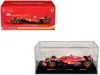 Bburago Ferrari Sf-24 #55 Carlos Sainz "formula One F1 World Championship" (2024) With Display Case "formula In Red